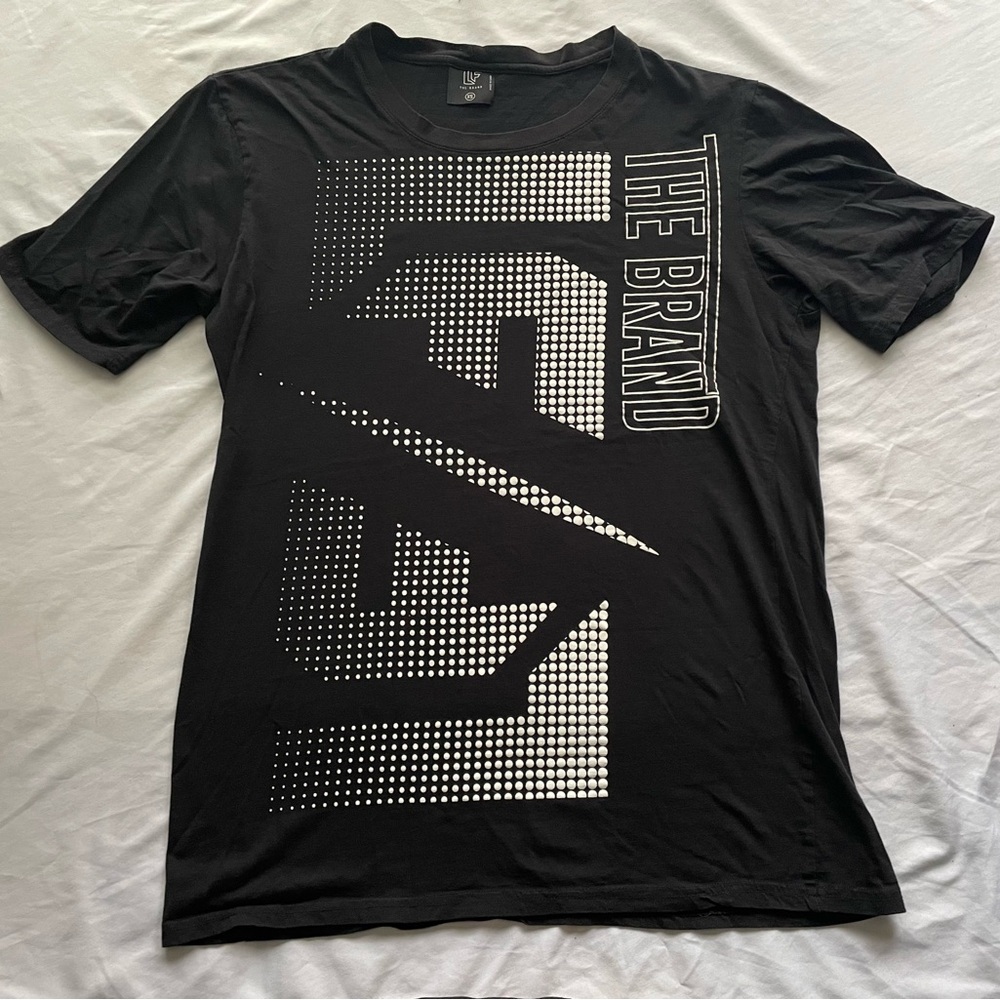 LF The Brand Designer Shirt Womens XS Black Retro Top